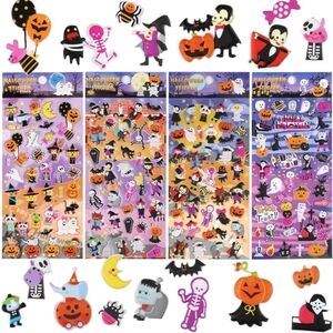 Halloween Sticker Set - Spooky and Fun Designs 4 sets